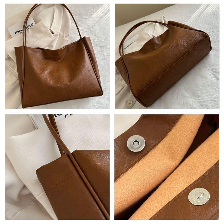 Faux Leather Tote Bag product image