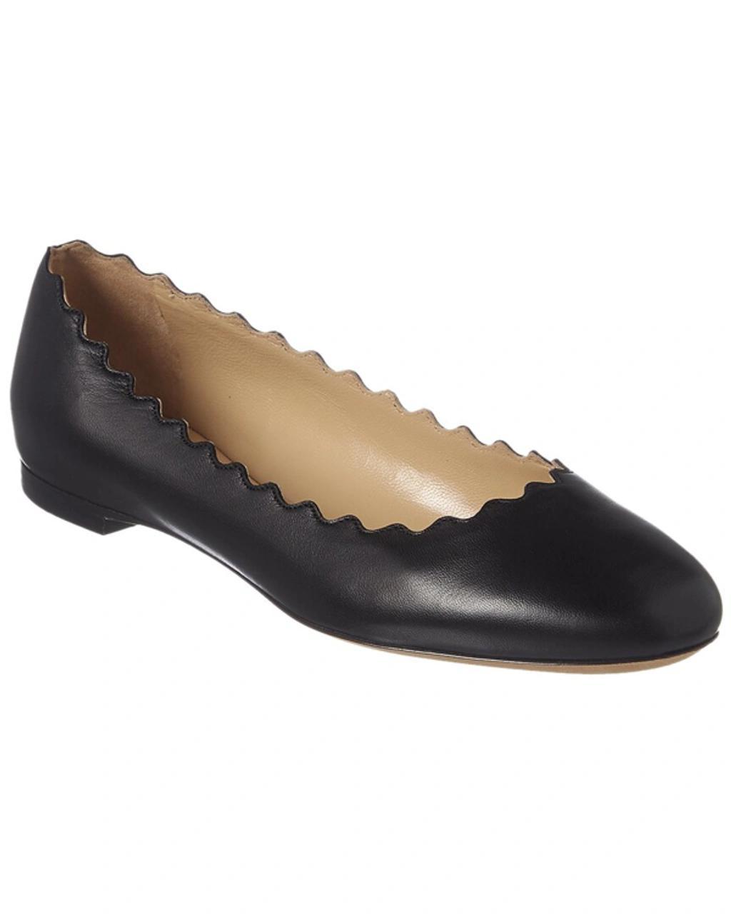 Lauren Scalloped Details Low In Black Product Image