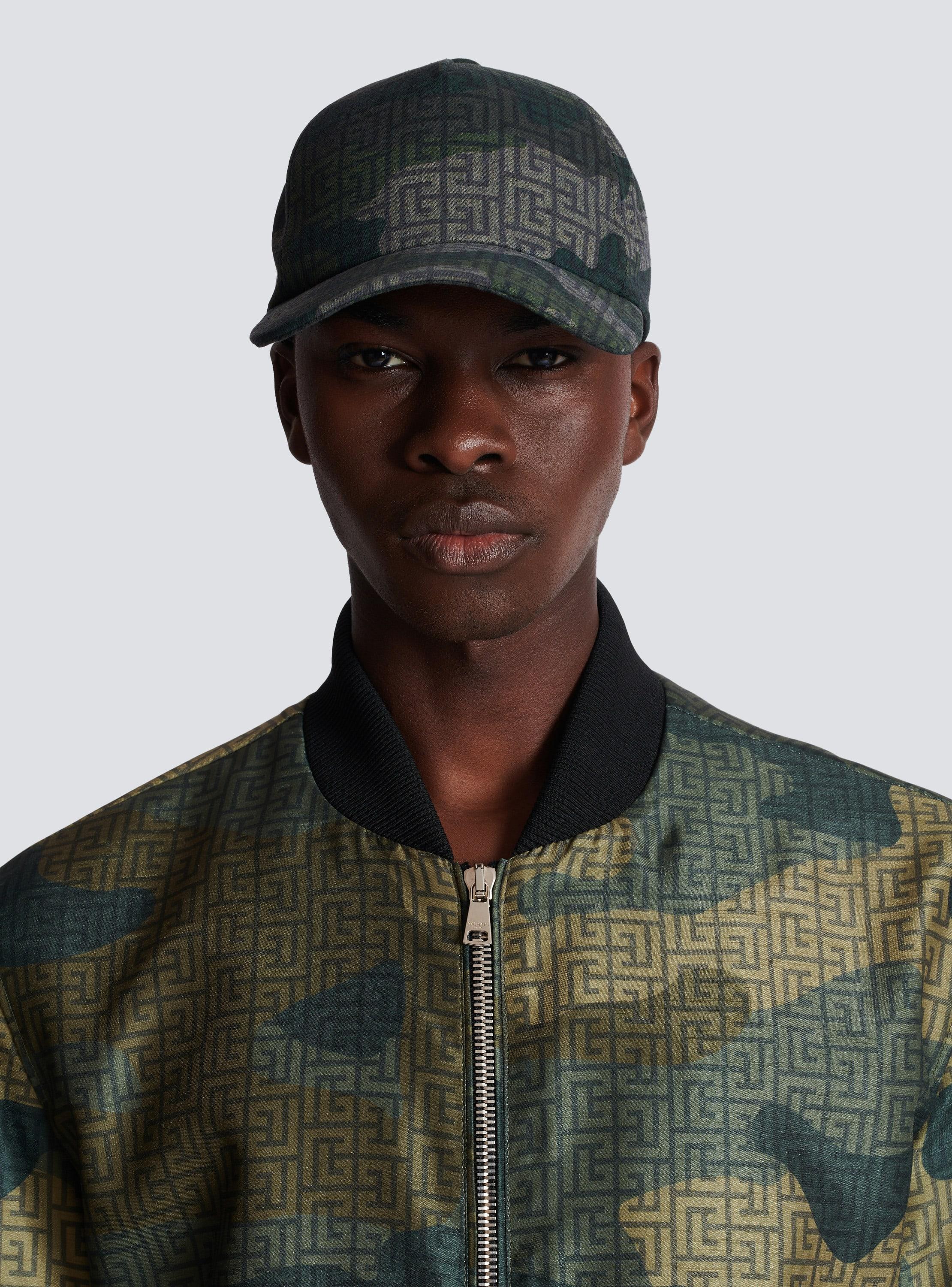 Monogrammed camouflage print baseball cap Product Image