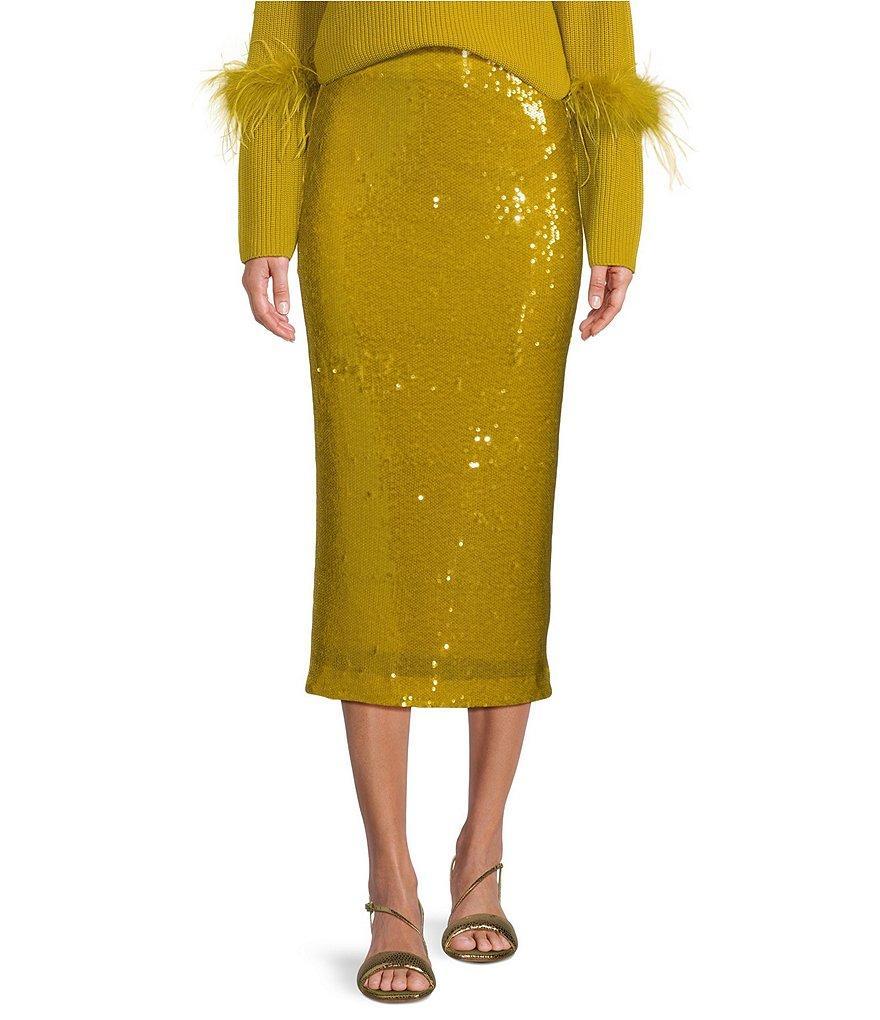 Antonio Melani Iman Sequin High Rise Pencil Midi Skirt product image