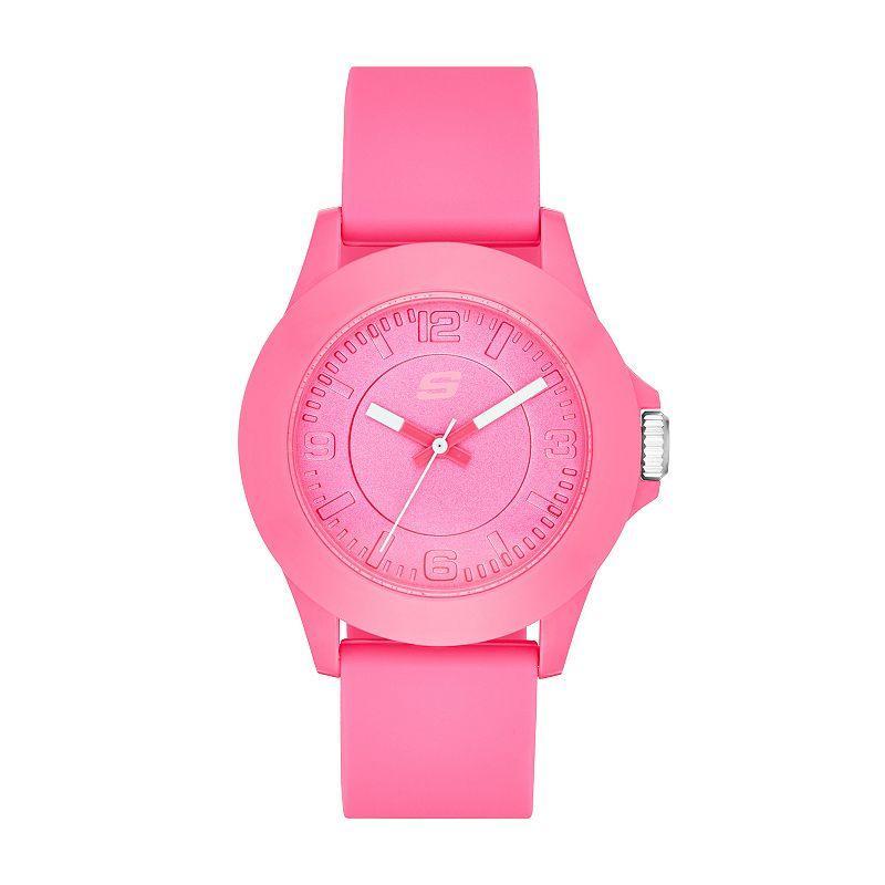 Skechers Womens Rosencrans Silicone Watch Pink Product Image