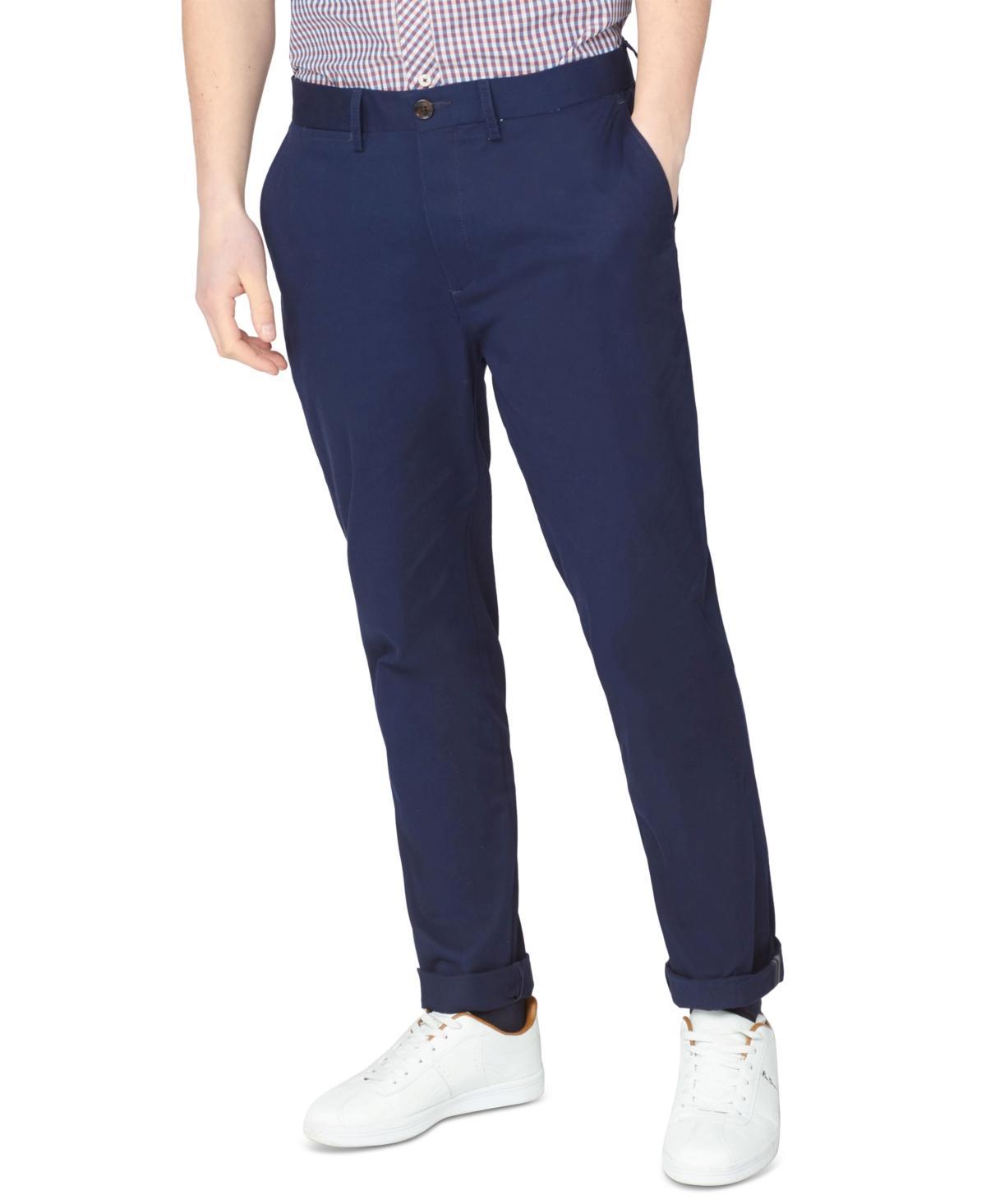 Ben Sherman Mens Slim-Fit Stretch Five-Pocket Branded Chino Pants Product Image