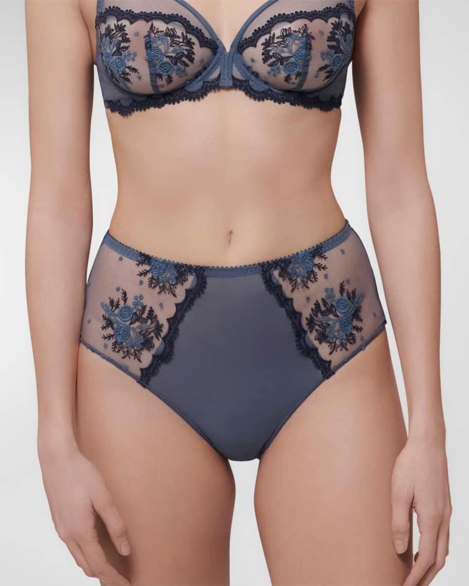 Intrigue Ruched Embroidered Retro Briefs Product Image