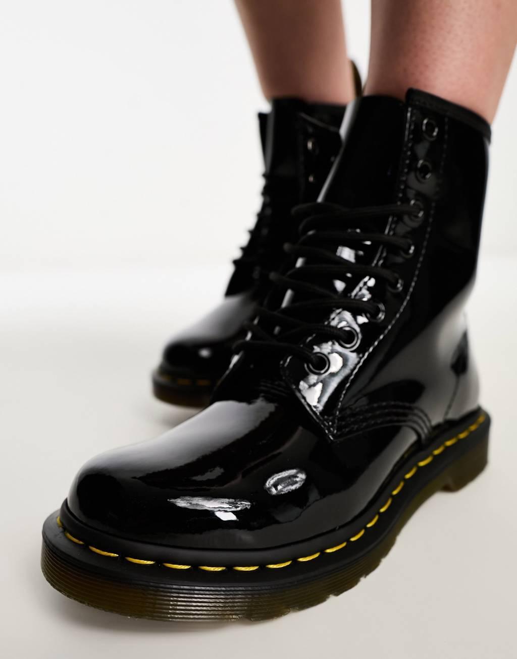 1460 Womens Patent Leather Lace Up Boots Product Image