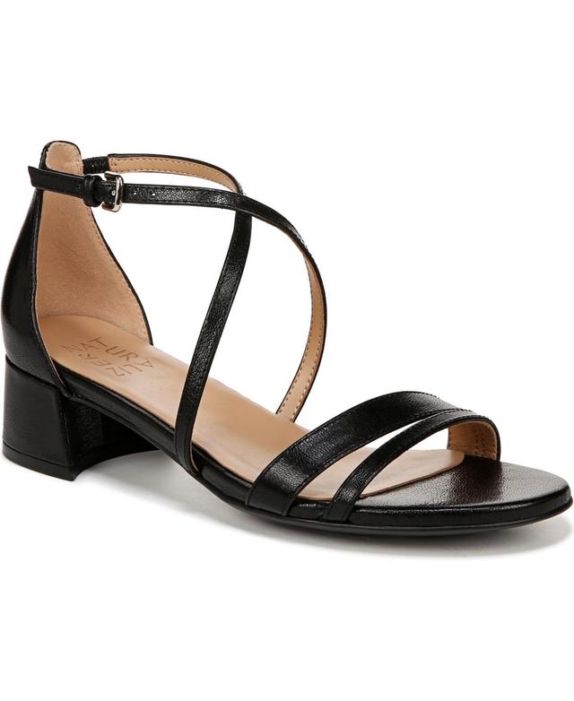 Naturalizer June Strappy Low Block Heel Dress Sandal Leather) Women's Sandals Product Image