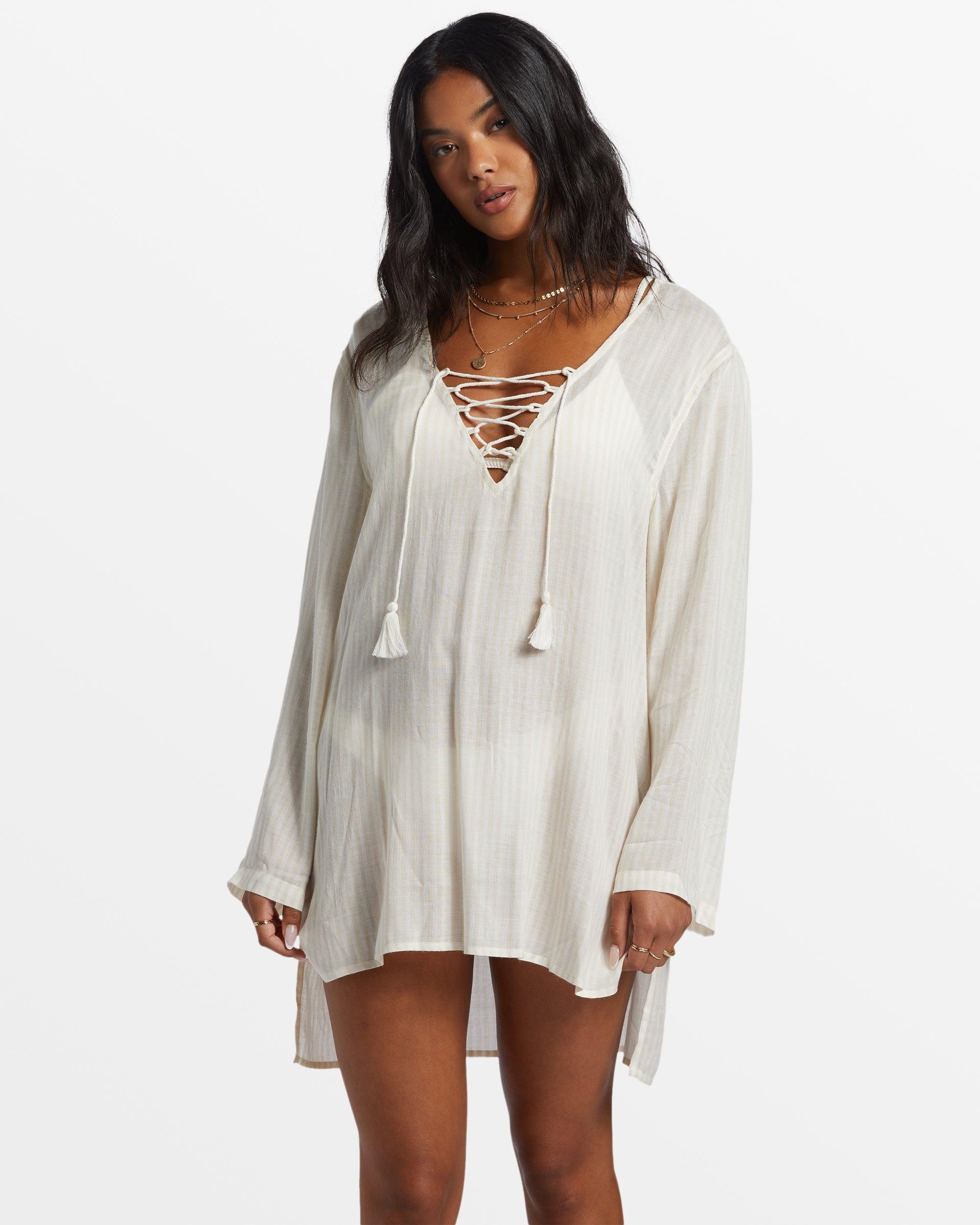 Blue Skies Beach Cover-Up - Salt Crystal Female Product Image