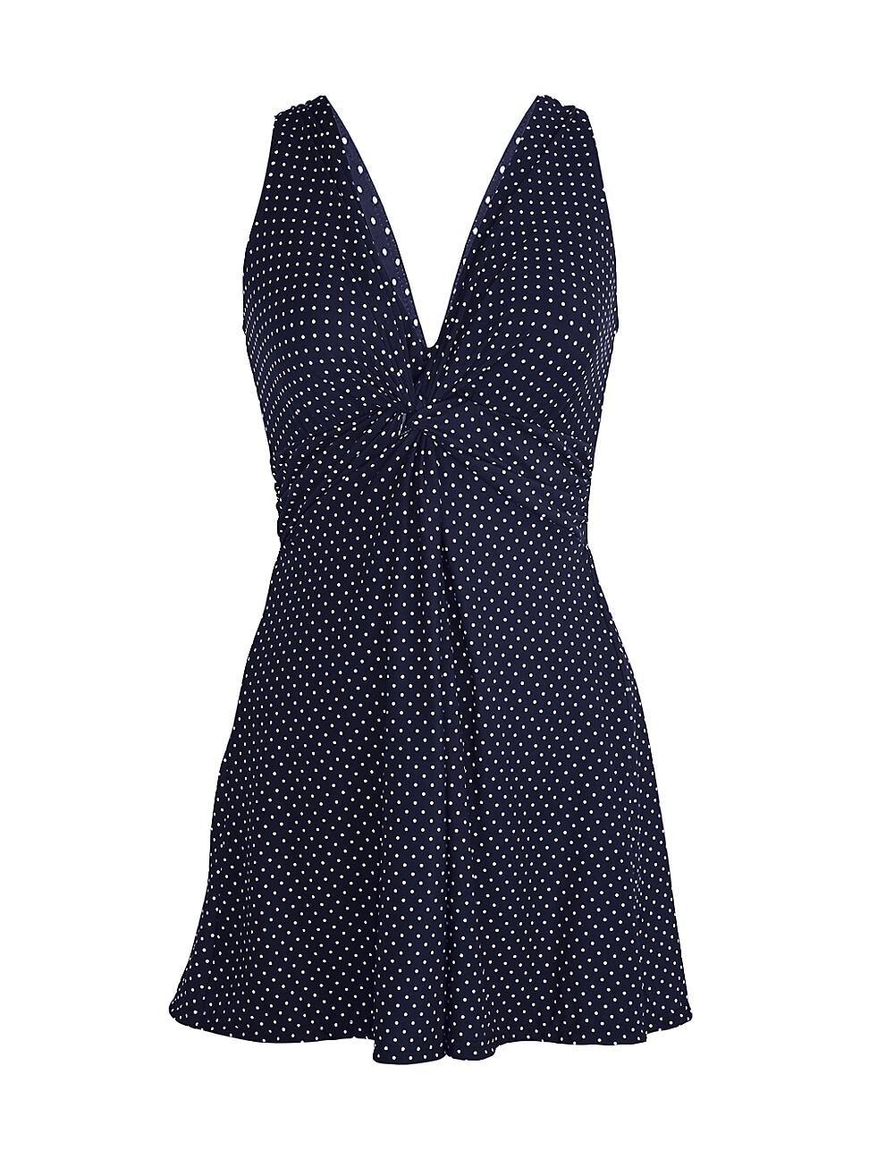 Womens Pin Point Marais Polka Dot Swim Dress Product Image