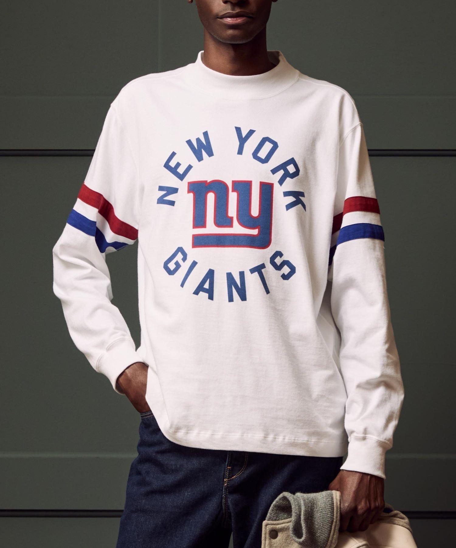 Todd Snyder + NFL by Fanatics Giants Premium Jersey Mock Neck Tee Product Image