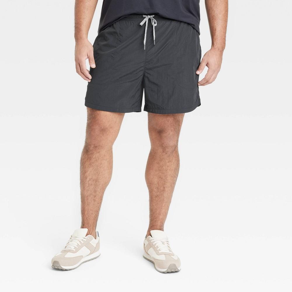 Mens Big Volley Shorts 6 - All In Motion Black 2XL Product Image