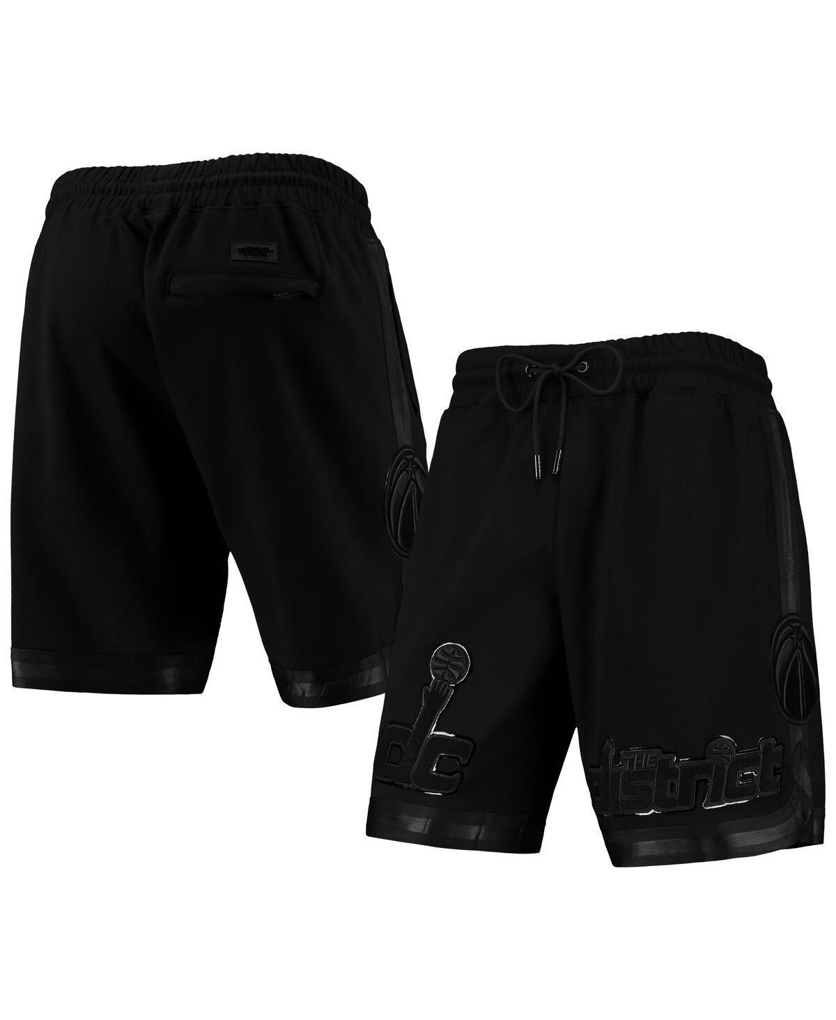 Mens Pro Standard Washington Wizards Triple Black Gloss Shorts Product Image