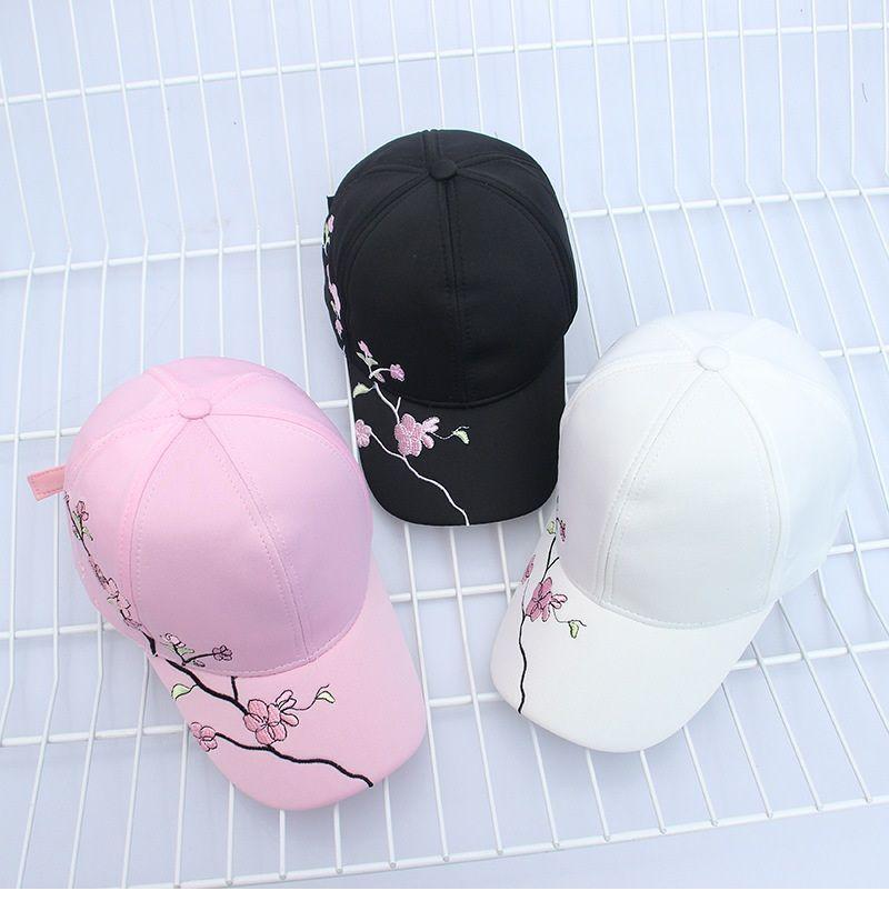 Flower Embroidered Baseball Cap product image