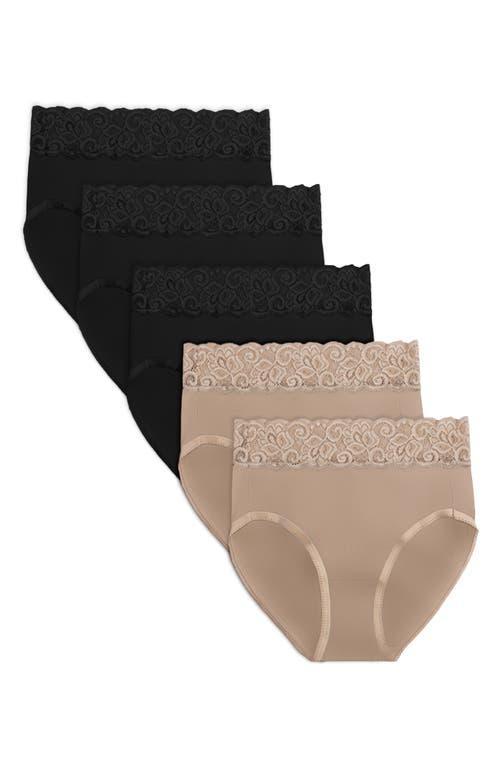 Kindred Bravely Assorted 5-Pack Lace Trim High Waist Postpartum Briefs Product Image