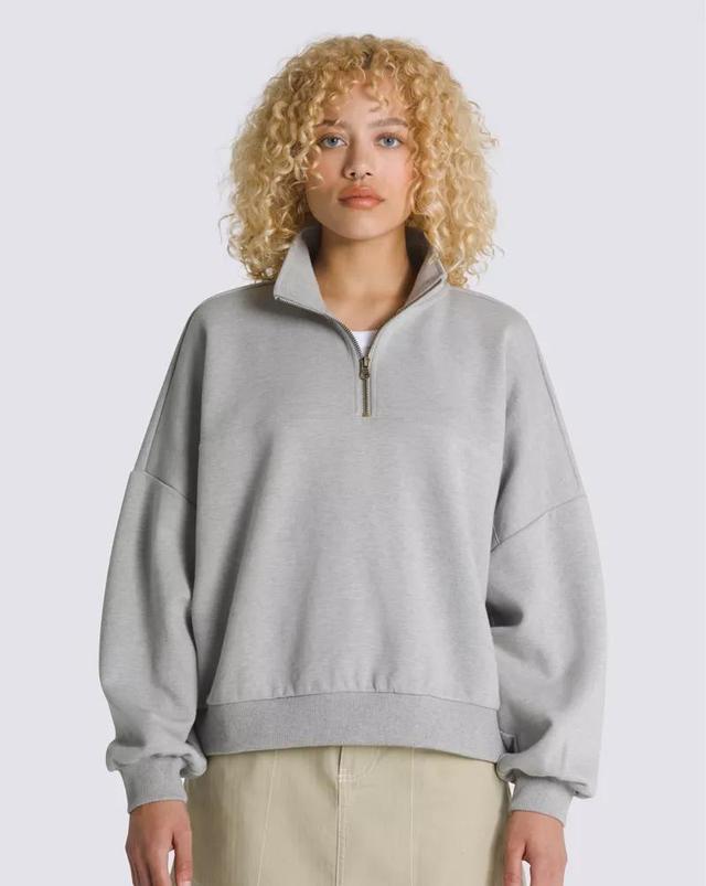 Elevated Knit Mock Neck Sweatshirt Product Image