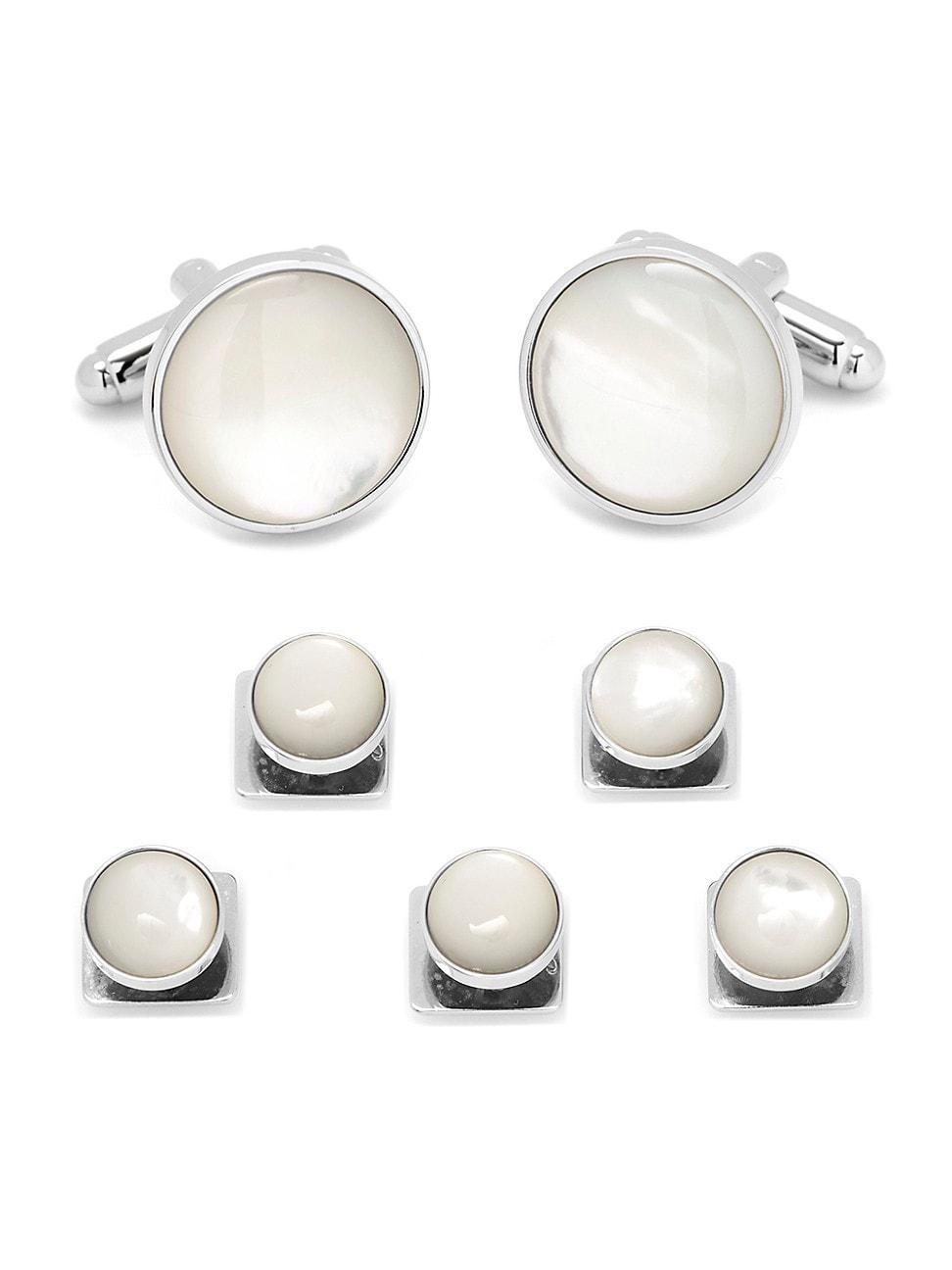 Cufflinks, Inc. Mother-of-Pearl Cuff Links & Studs Set Product Image