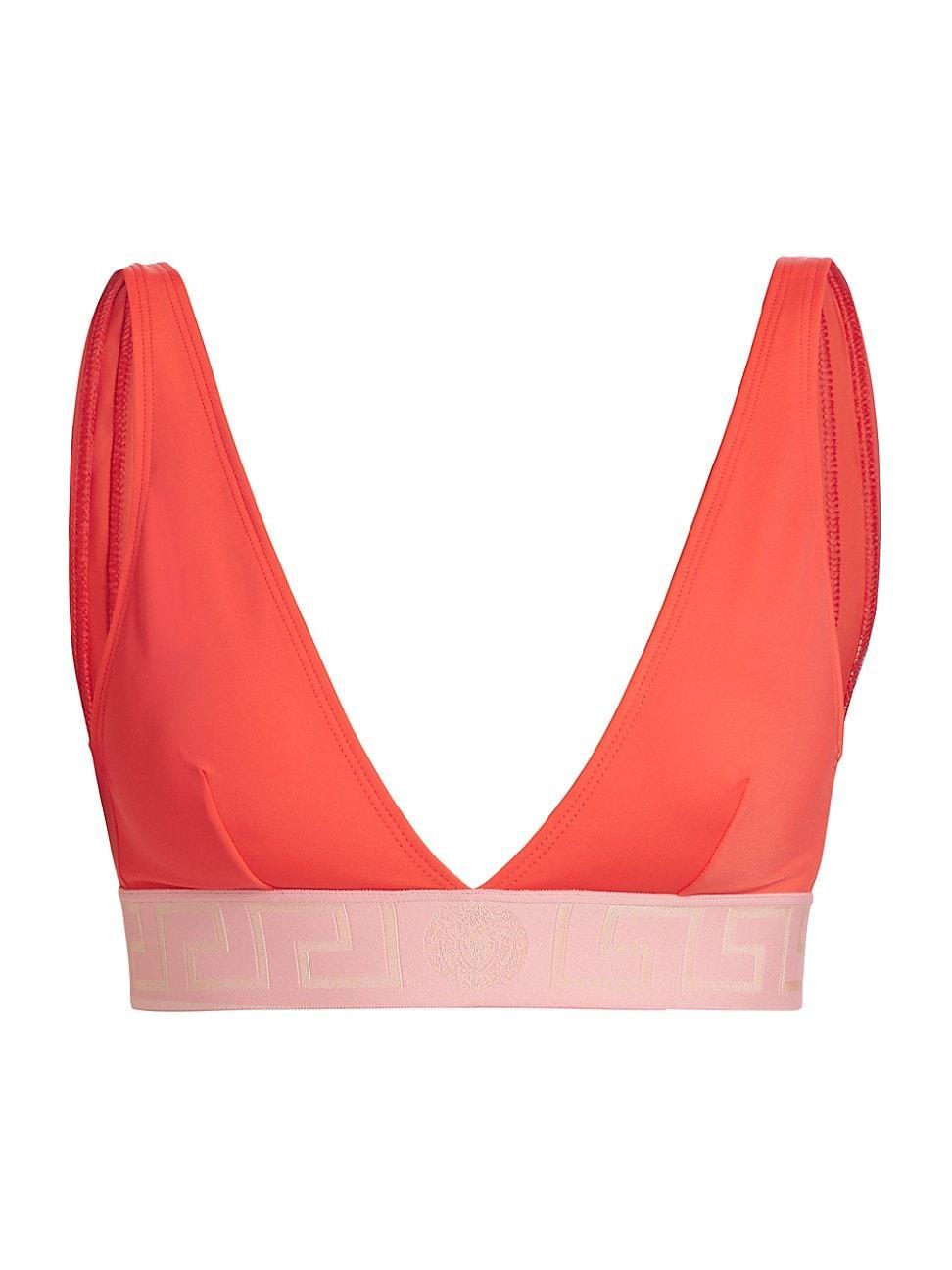 Womens Greca Triangle Bikini Top Product Image