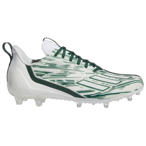 adidas Mens Adizero - Football Shoes White/Dark Green/White Product Image