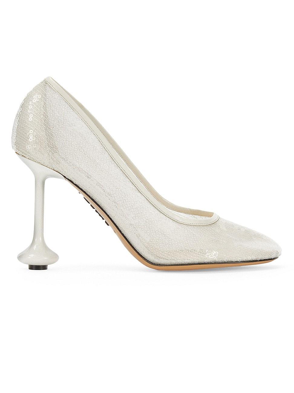 Womens Toy 90MM Sequin Sculptural Pumps Product Image