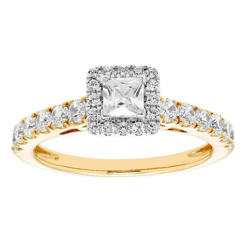 The Regal Collection 14k Gold IGL Certified 1 Carat T.W. Diamond Engagement Ring, Womens Product Image