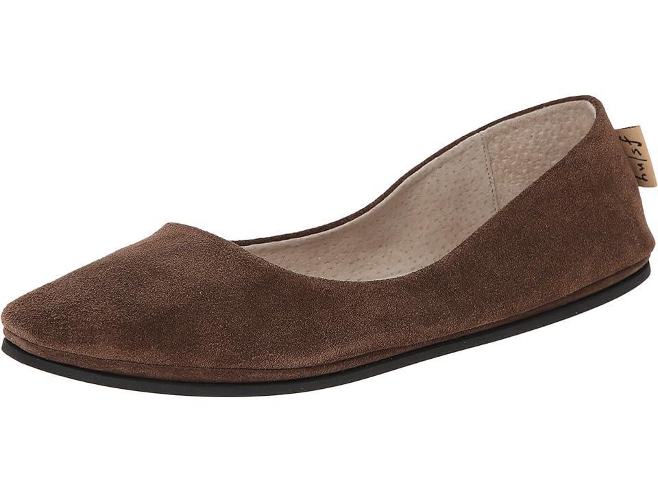 French Sole Sloop (Chocolate Suede) Women's Flat Shoes Product Image