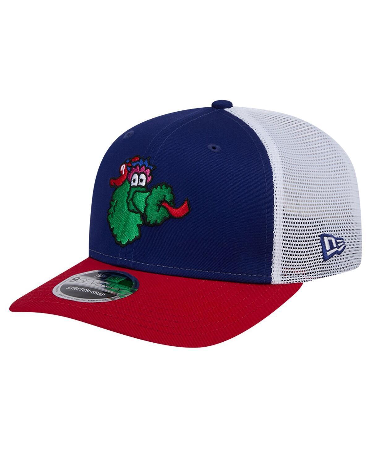 New Era Mens Royal Philadelphia Phillies Phanatic 9SEVENTY Trucker Snapback Hat Product Image