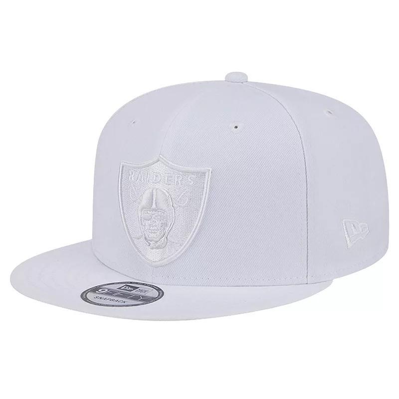 Mens New Era Las Vegas Raiders Main White 9FIFTY Snapback Hat Product Image