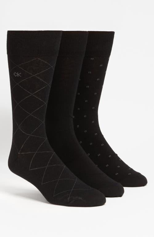 Calvin Klein 3-Pack Patterned Dress Socks Product Image