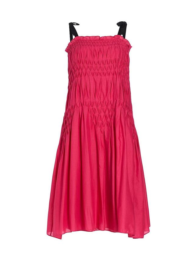 Womens Mabel Smocked Midi-Dress Product Image