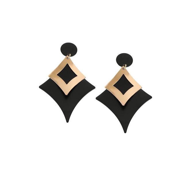 Sohi Womens Contrast Drop Earrings Product Image