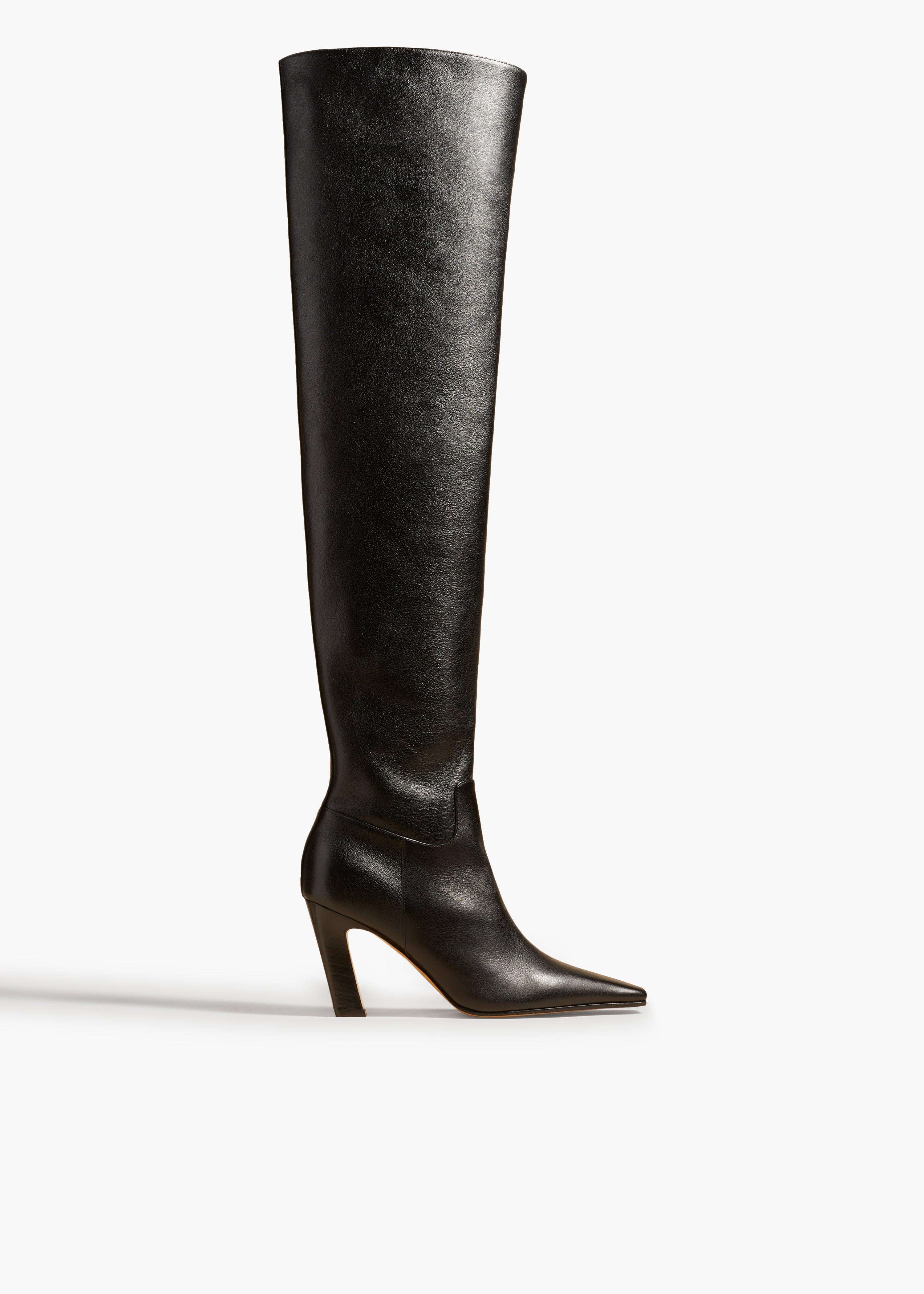 Marfa Over-the-Knee High Boot in Black Leather product image