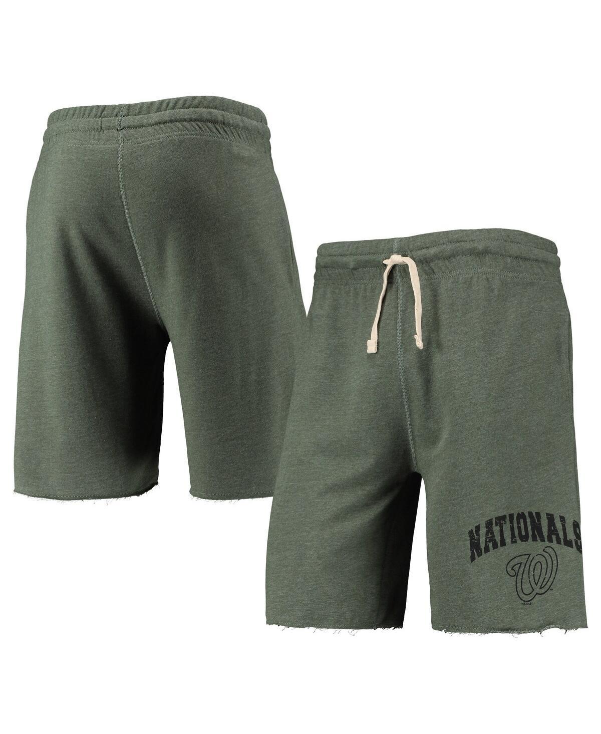 Mens Concepts Sport Heathered Washington Nationals Mainstream Logo Terry Tri-Blend Shorts Product Image