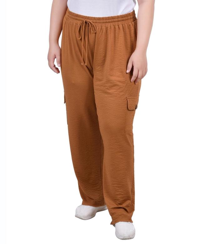 Ny Collection Plus Size Knit Gauze Pants Product Image