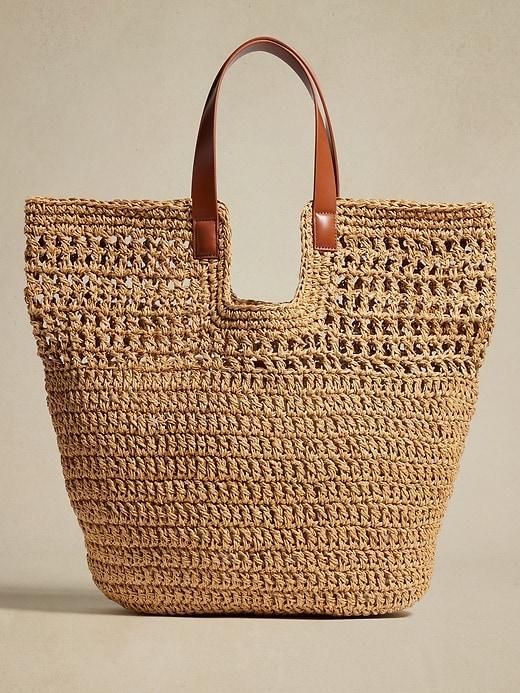 Paper Straw Shopper Tote Product Image