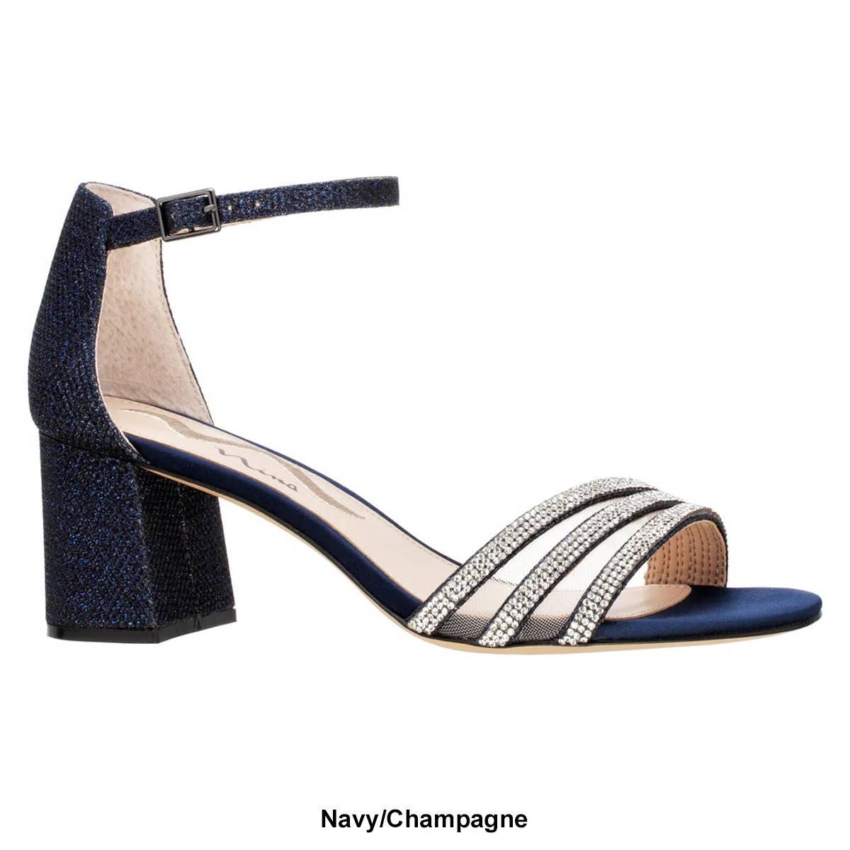 N by Nina Nagida Womens Dress Sandals Blue Product Image