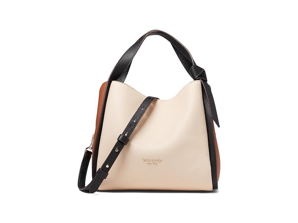 kate spade new york Knott Pebbled Leather Medium Crossbody Hobo Bag Product Image