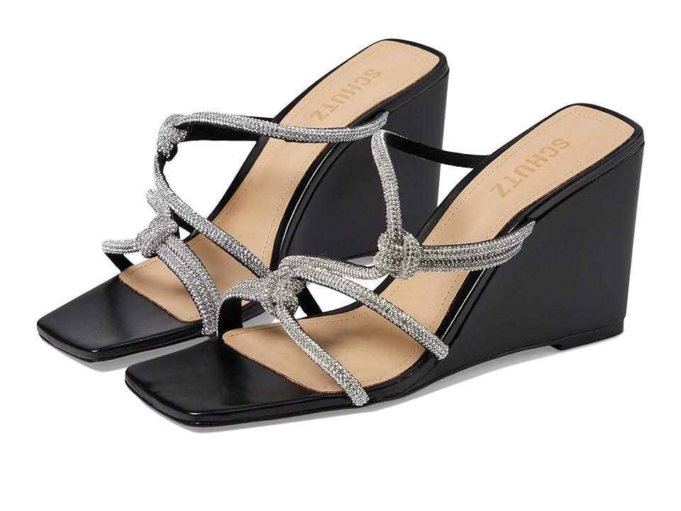 Womens Lauryn Crystal Strappy Wedge Sandals Product Image