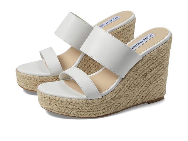 Steve Madden Sunrise Wedge Sandal Leather) Women's Shoes Product Image