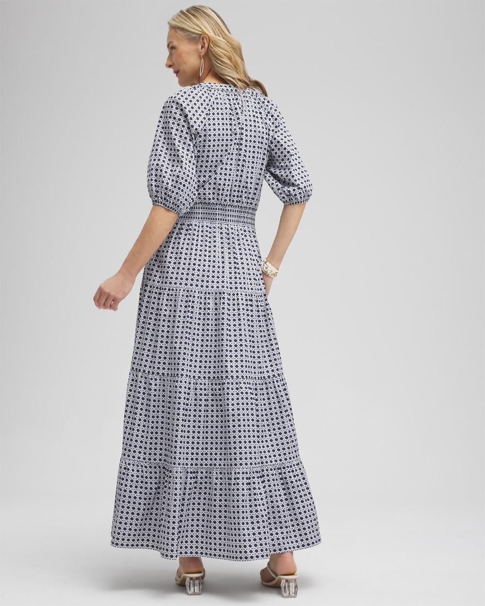 Poplin Basket Weave Maxi Dress Product Image