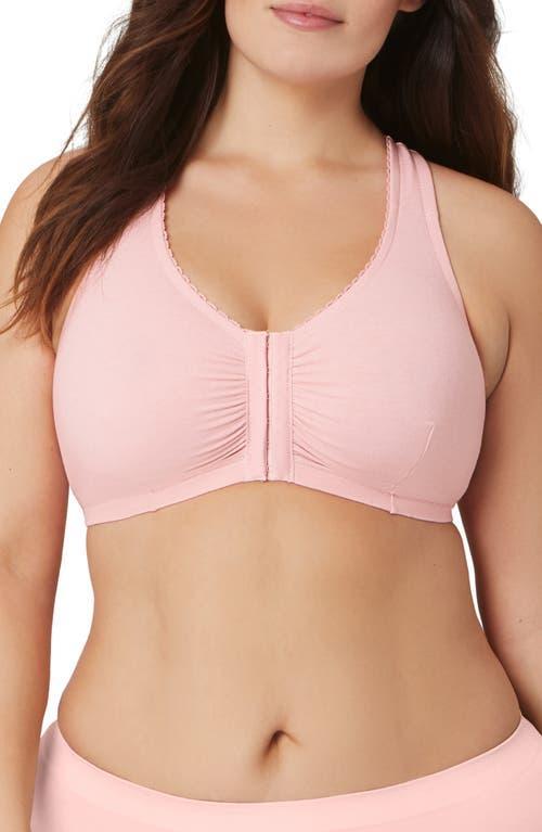 Womens Full Figure Plus Size Complete Comfort Wirefree Cotton T-Back Bra 1908 Product Image