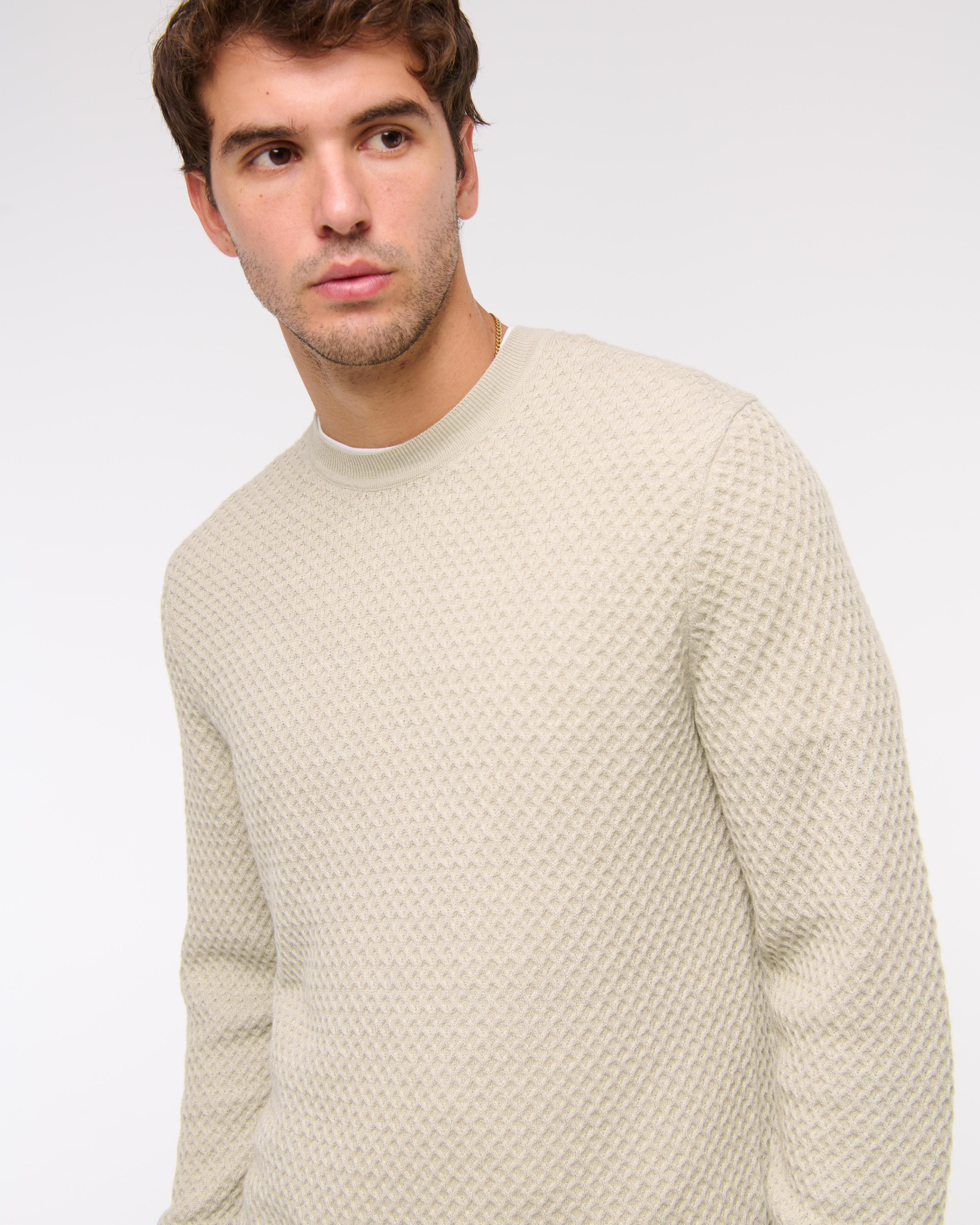 Merino Wool-Blend Crew Sweater Product Image