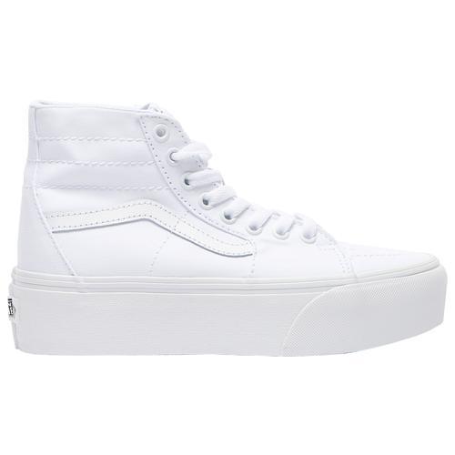 Vans Sk8-Hi Tapered Stackform platform sneakers in white Product Image