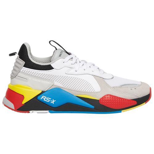 PUMA Mens RS-X - Shoes White/Yellow/Blue Product Image