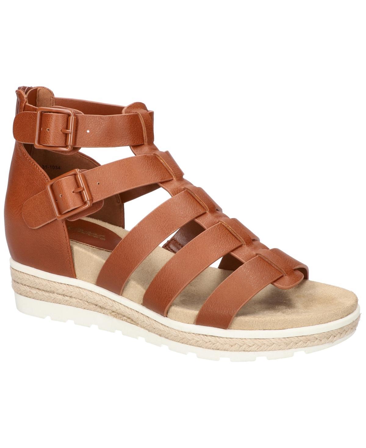 Easy Street Womens Simone Zip Wedge Sandals Product Image