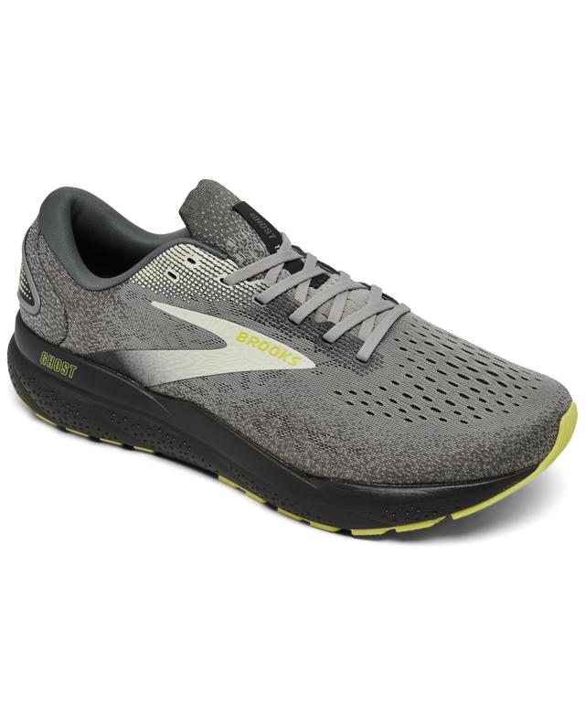 Brooks Mens Ghost 16 Running Sneakers from Finish Line - Grey Product Image