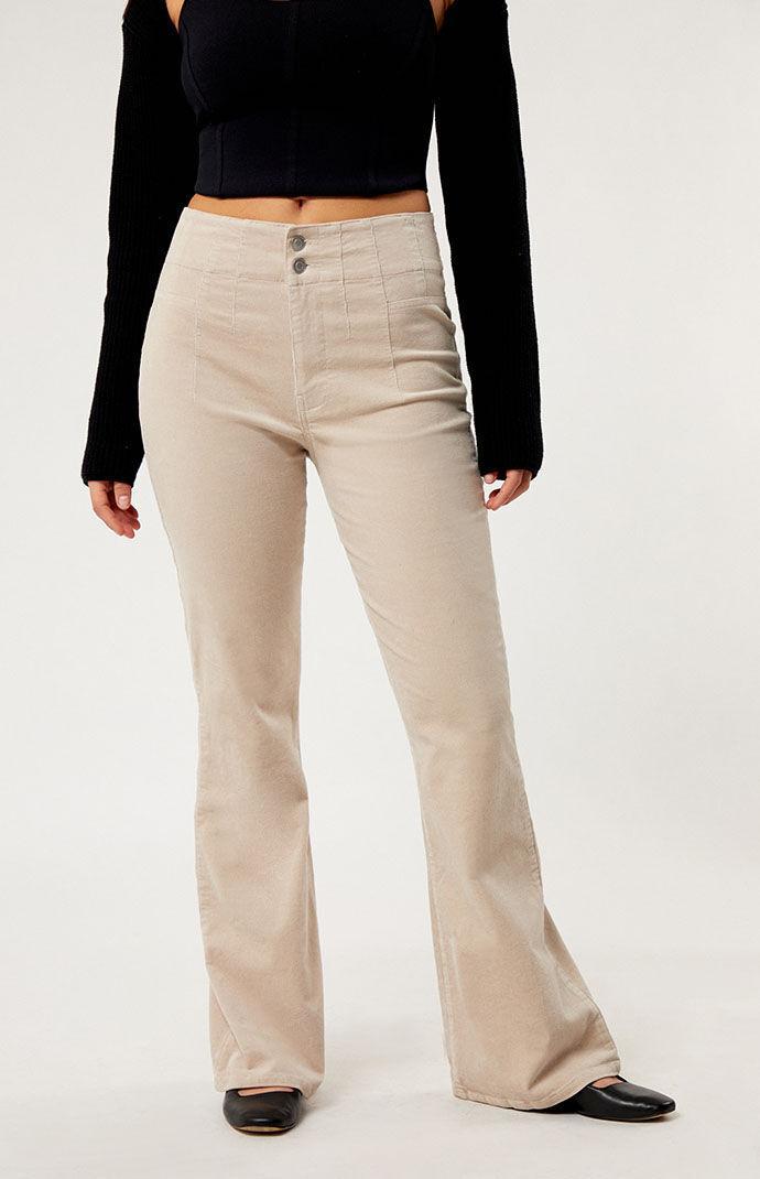 Womens Corduroy Flare Pants Product Image