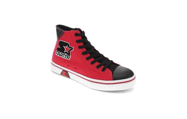 Starter Mens Tradition Hi Sneaker - Red Product Image