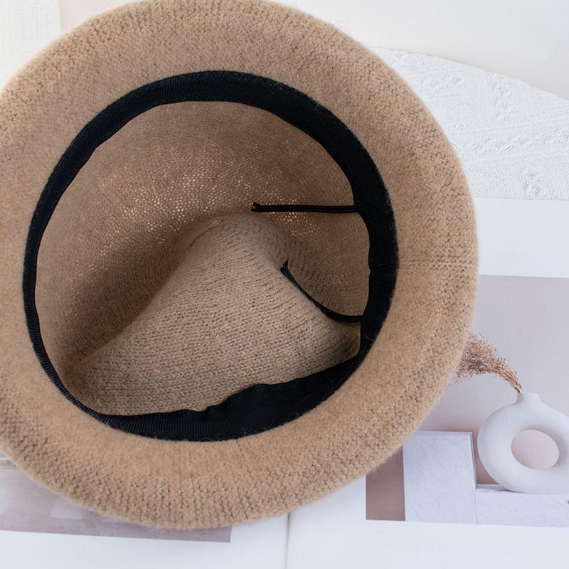 Plain Wool Bucket Hat Product Image