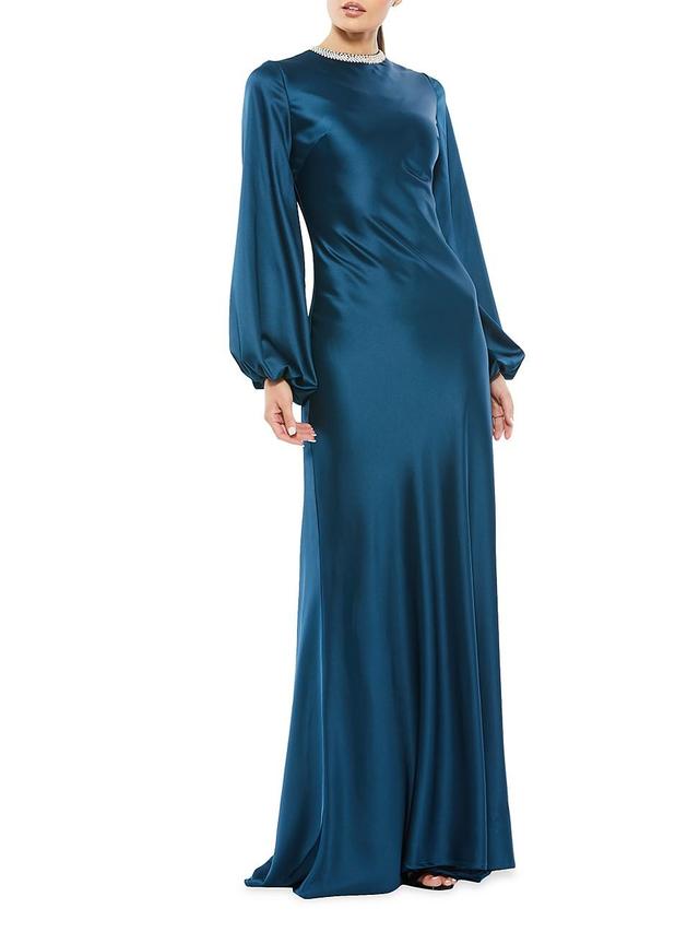 Womens Ieena Satin Sheath Gown Product Image