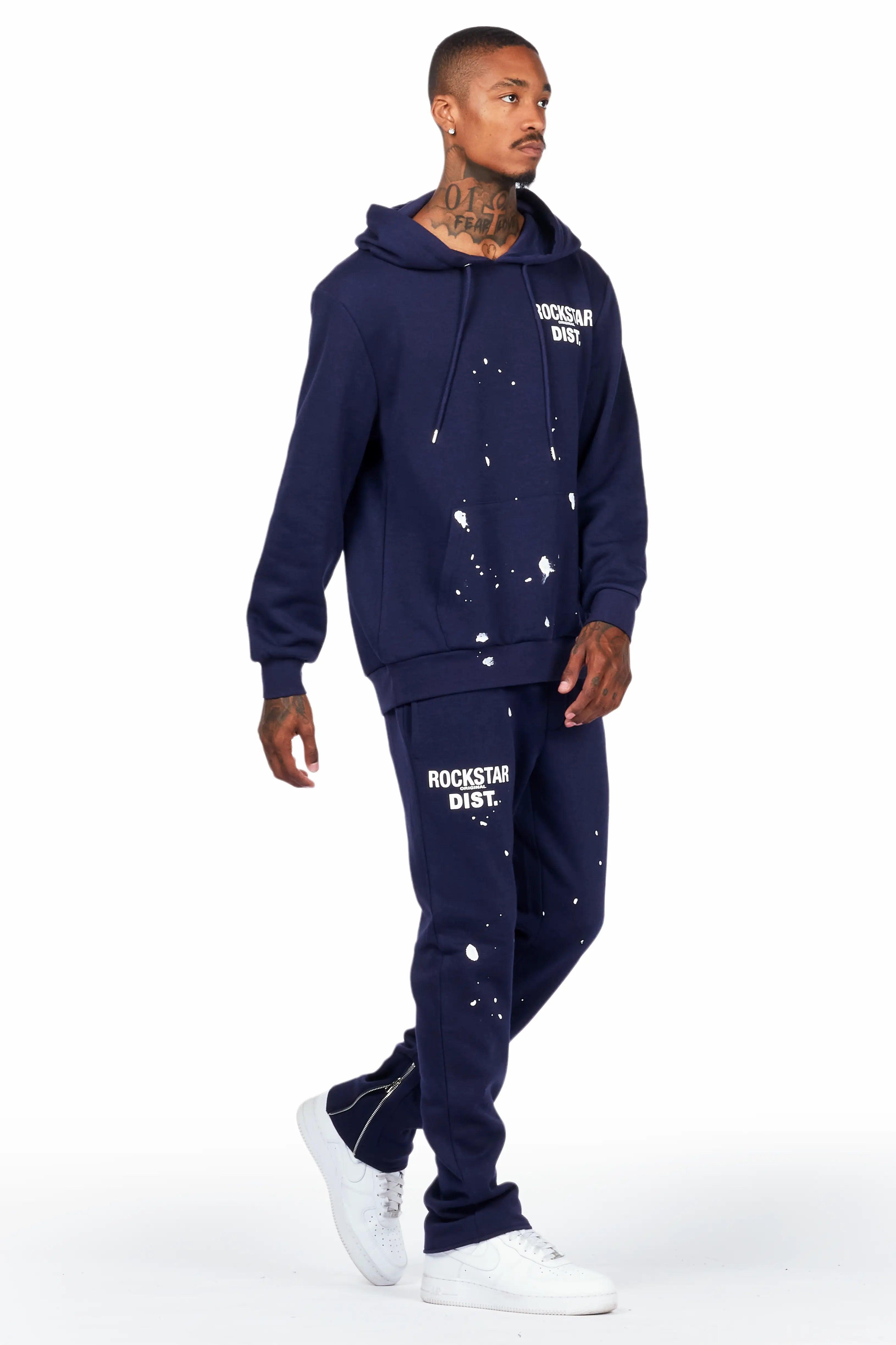 Raffer Navy Slim Fit Track Set Male Product Image