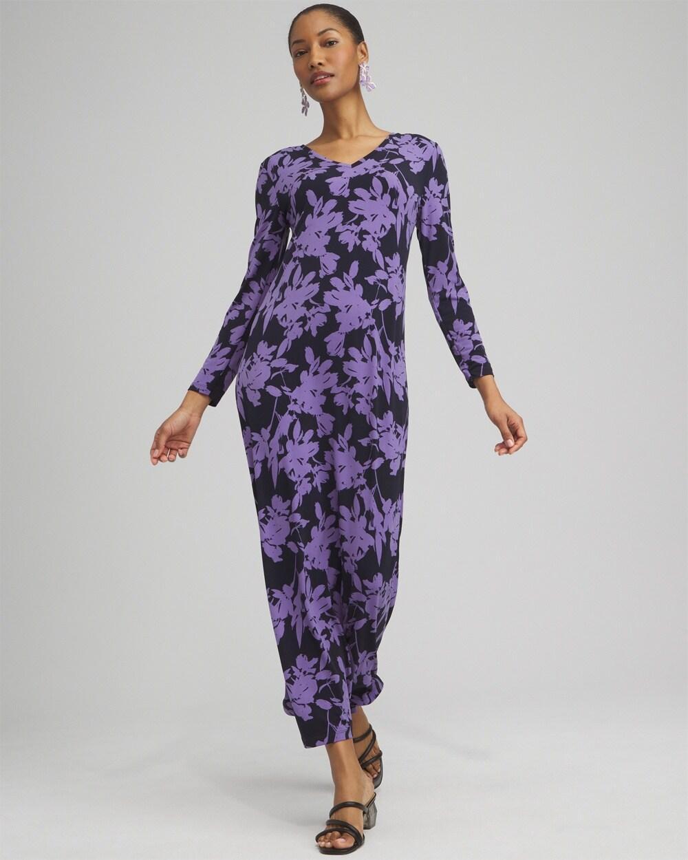 Floral V-neck Maxi Dress Product Image