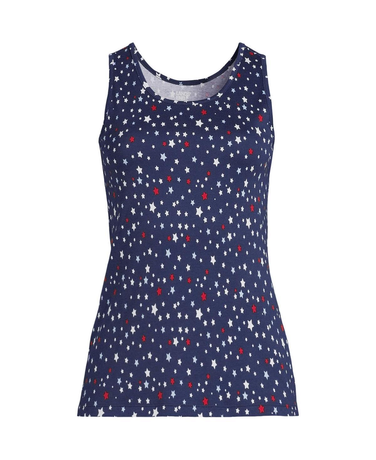 Womens Lands End Cotton Tank Top Product Image